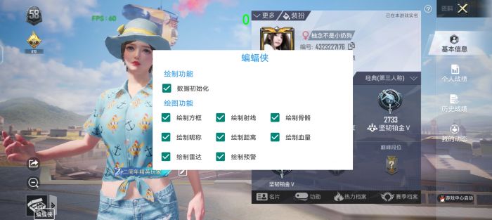 和平精英加速科技 - 跑速穿墙多功能合集